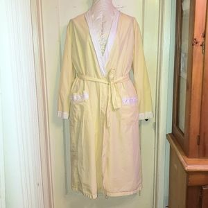 Celestial Dreams yellow gingham check robe XL